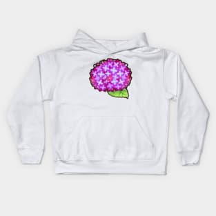 Pink Hydrangea Kids Hoodie